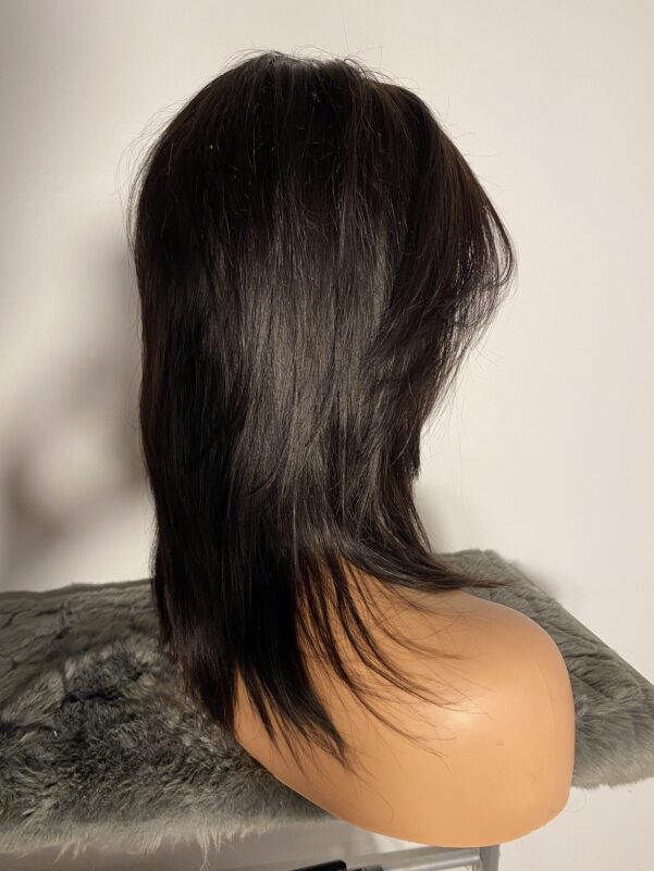 ⁦شعر طبيعي روسي GLUELESS  شاتان فونسي  silicone طول 16 انش كثافة 250 دونتال 5*5 coupe effilées⁩ - الصورة ⁦9⁩
